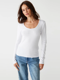 Emilia Ultra Rib LS Scoop Tee