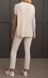 Colorblock Mock Neck Sweater