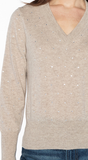 Cashmere Crystal Vneck