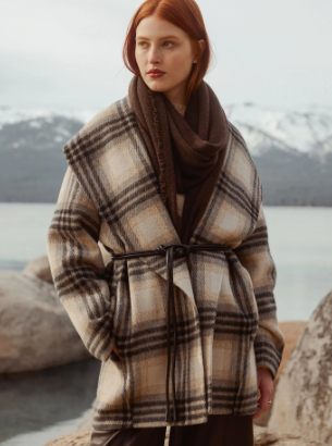 Finley Plaid Coat