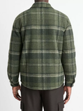 Sherpa-Lined Plaid Shirt Jacket