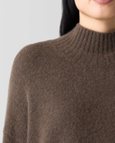 Cashmere Silk Boucle Bliss Turtleneck Box Top