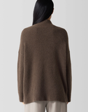 Cashmere Silk Boucle Bliss Turtleneck Box Top