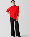 Cashmere Silk Boucle Bliss Turtleneck Box Top