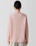 Cashmere Silk Boucle Bliss Turtleneck Box Top