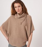 Extrafine Baby Wool Tneck Poncho