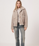 Shearling Suede Coat