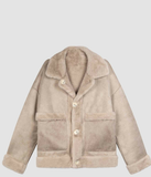 Shearling Suede Coat