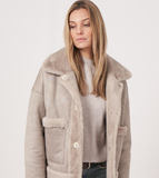 Shearling Suede Coat