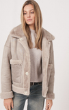 Shearling Suede Coat