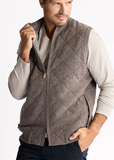 Cashmere Sleevless Zip Jacket