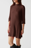 Mirabelle Mock Neck Rib Minidress