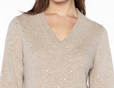 Cashmere Crystal Vneck