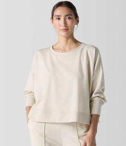 Lightweight Ponte Round Neck Boxy Top