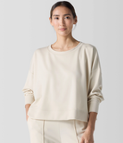 Lightweight Ponte Round Neck Boxy Top