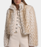 Georgina Leopard Faux Fur Jacket