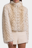 Georgina Leopard Faux Fur Jacket