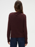 Sienna Cozy Knit Tneck Button Sweater