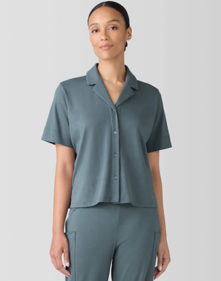 Notch Collar S/S Sleep Shirt