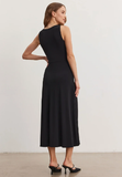 Hayes Matte Jersey V-Neck Dress