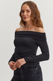 Regina Gauzy Whisper Off Shoulder Top