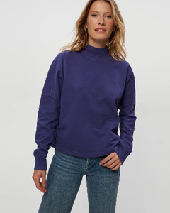 Mila Signature Trim Mock Neck