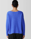 Cashmere Silk Boucle Bliss Bateau Neck Sweater