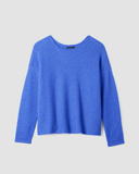 Cashmere Silk Boucle Bliss Bateau Neck Sweater