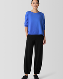 Cozy Brushed Terry Round Neck Cropped Box Top