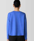 Cozy Brushed Terry Round Neck Cropped Box Top