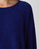 Organic Cotton Chenille Jewel Neck Sweater