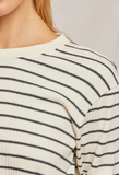 Stef Rib Striped L/S Boxy Tee