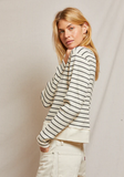 Stef Rib Striped L/S Boxy Tee