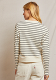 Stef Rib Striped L/S Boxy Tee