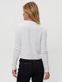 Lina Velvet Trim Thermal Henley