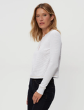 Lina Velvet Trim Thermal Henley