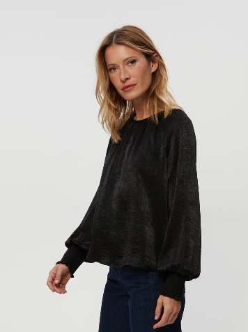 Fabi Hammered Satin Top