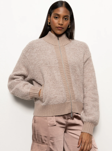 Boucle Knit Bomber