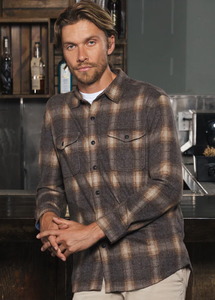 Yellowstone Mohave Plaid Sweater Knit Shirt