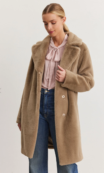 Evalyn Lux Faux Fur Coat