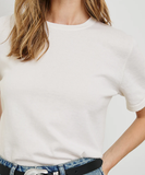 Cotton Cashmere Short Sleeve Tee