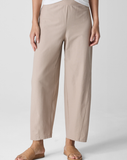 Washable Stretch Crepe Lantern Ankle Pant