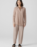 Washable Stretch Crepe Lantern Ankle Pant