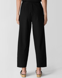 Washable Stretch Crepe Lantern Ankle Pant