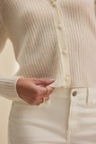 Cashmere Pearl Button Cardigan