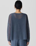 Organic Linen Cotton Cord Crew Neck