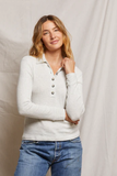 Megan Sweater Rib 5 Button Longsleeve