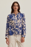 Printed Light Royal Crepe Blouse