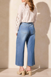 Audrey Pleated Wide Leg Jean