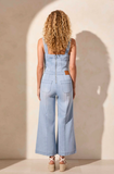 Blue Thread  Denim Jumpsuit With Adjustable Straps